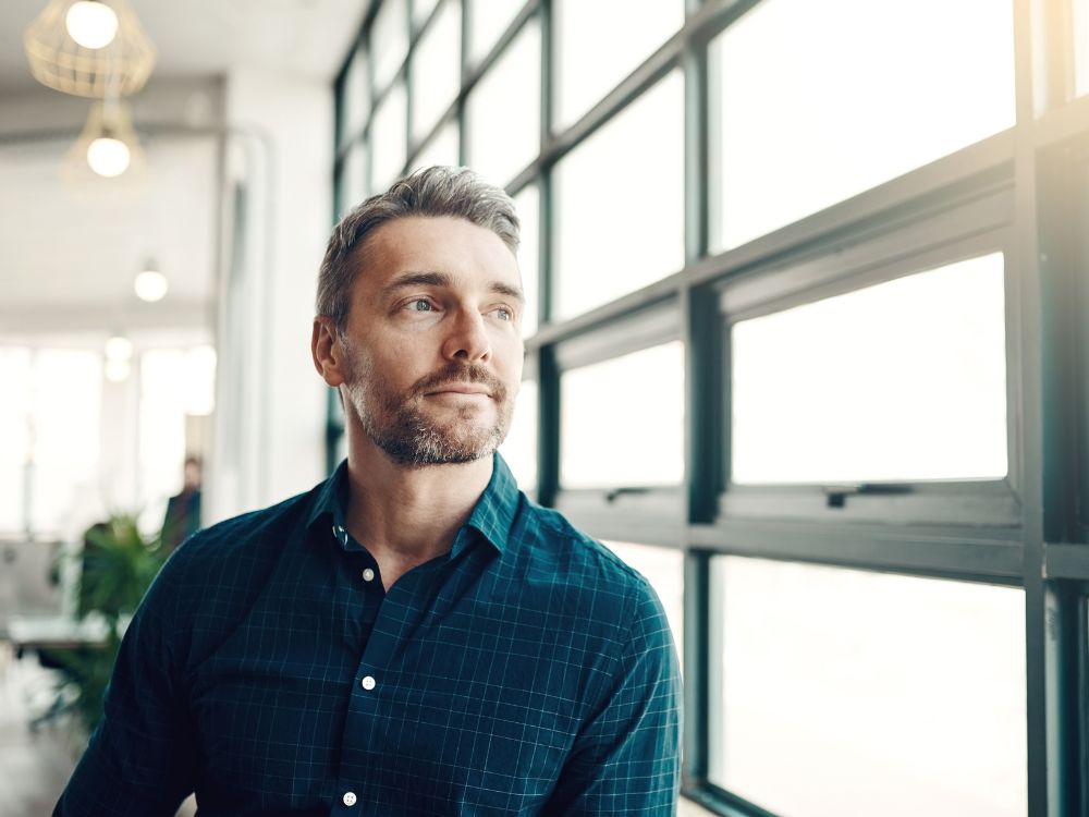 Businessman relaxed